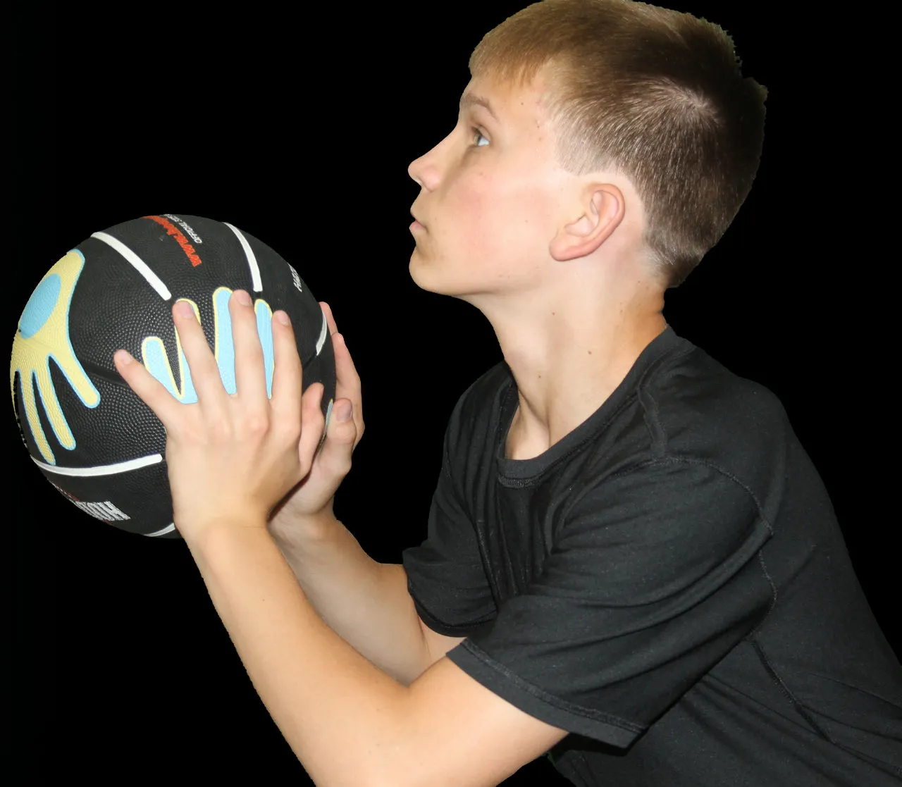 Hands on Shooter Basketball w- Hand Placement