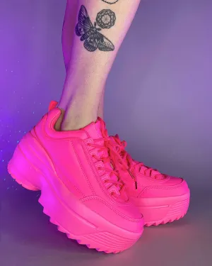 Hot Pink Walkin' On A Dream Sneakers