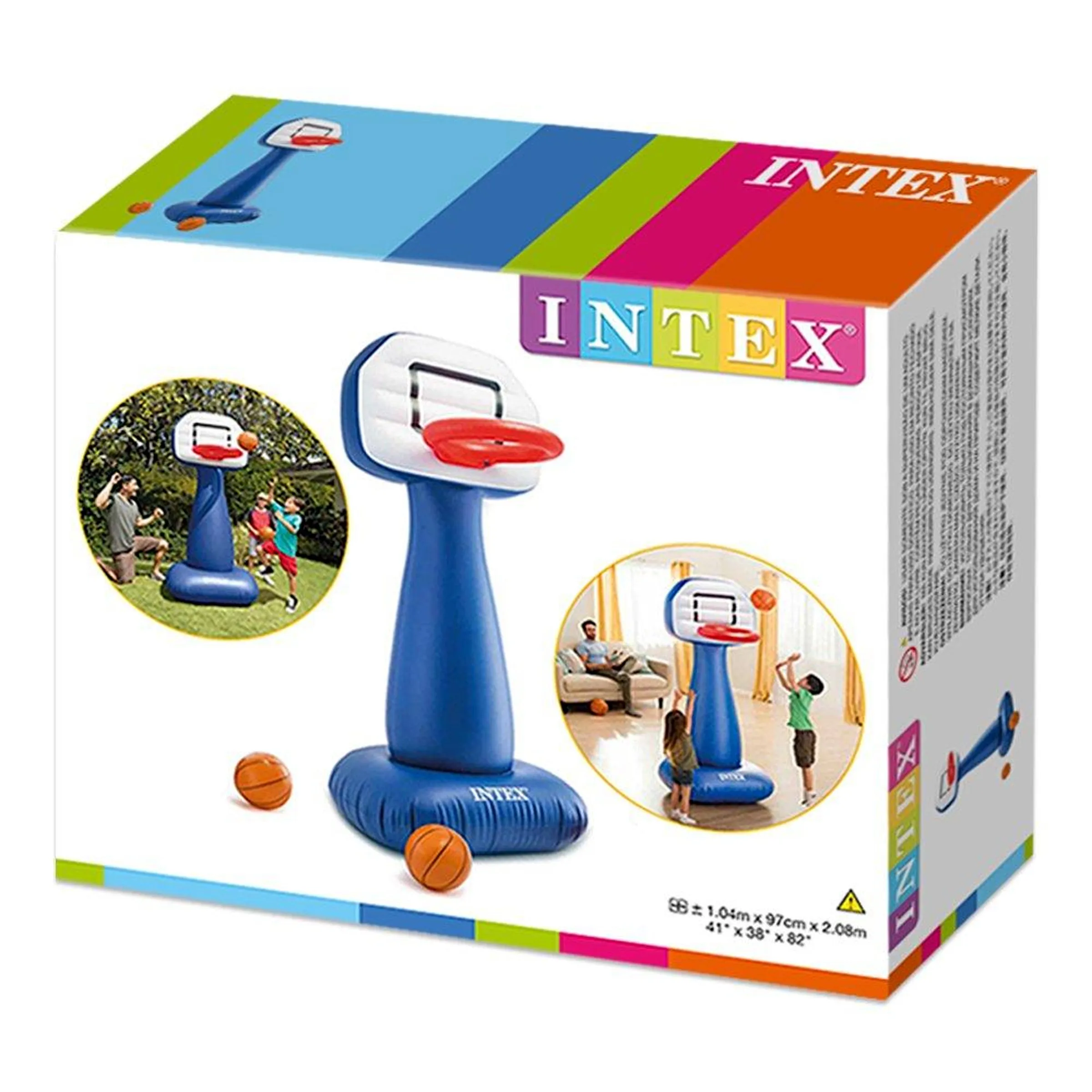 INTEX Inflatable Basketball Shooting Hoop Set (41"L x 38" W x 82" H)