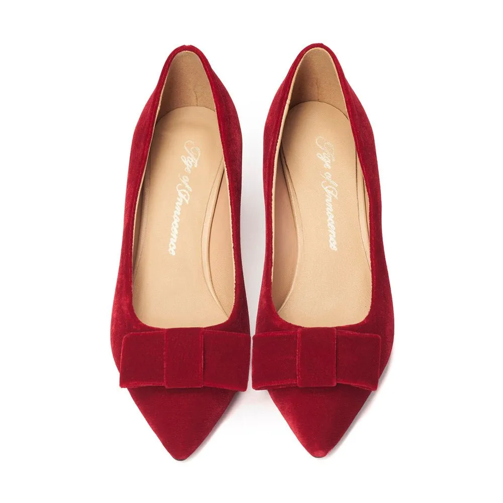 Jacqueline Velvet Red