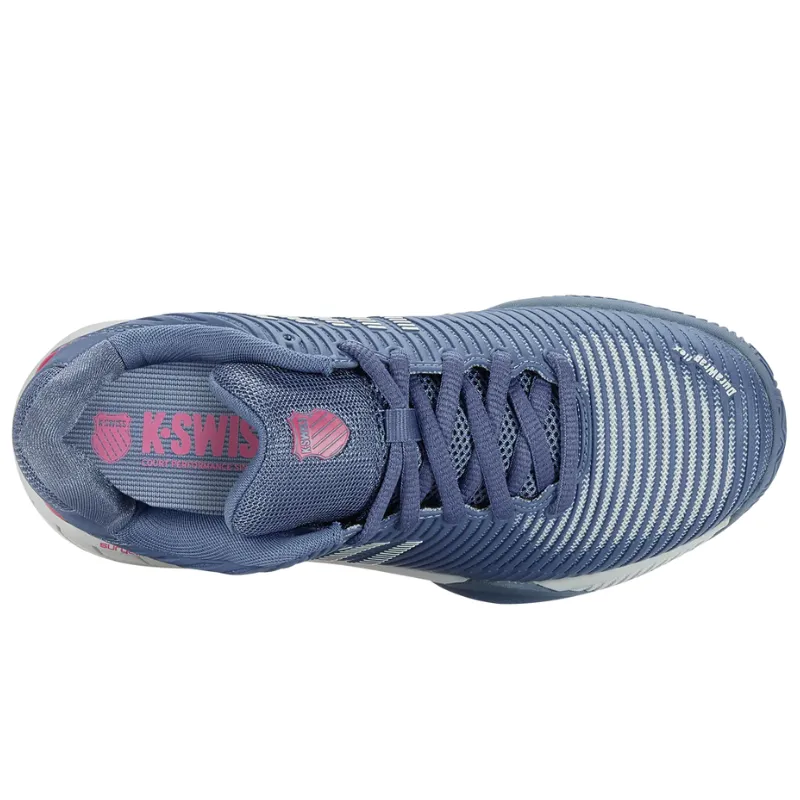 K Swiss Hypercourt AC Express 2 Hardcourt Womens Tennis Shoes - Infinity / Blue Blush / Carmine Rose