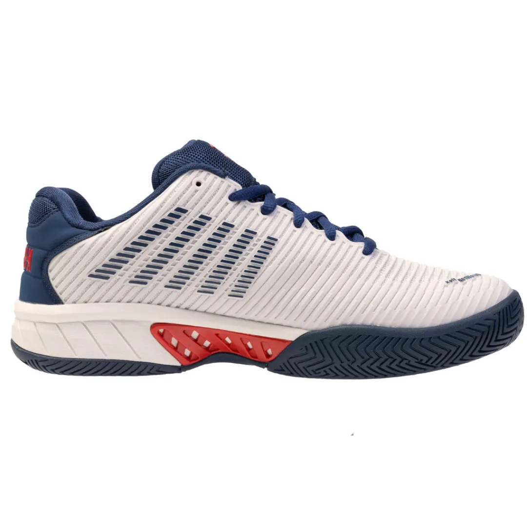 K Swiss Hypercourt Express 2 Men Tennis Shoes - Blanc De Blanc/Blue Opal/Lollipop