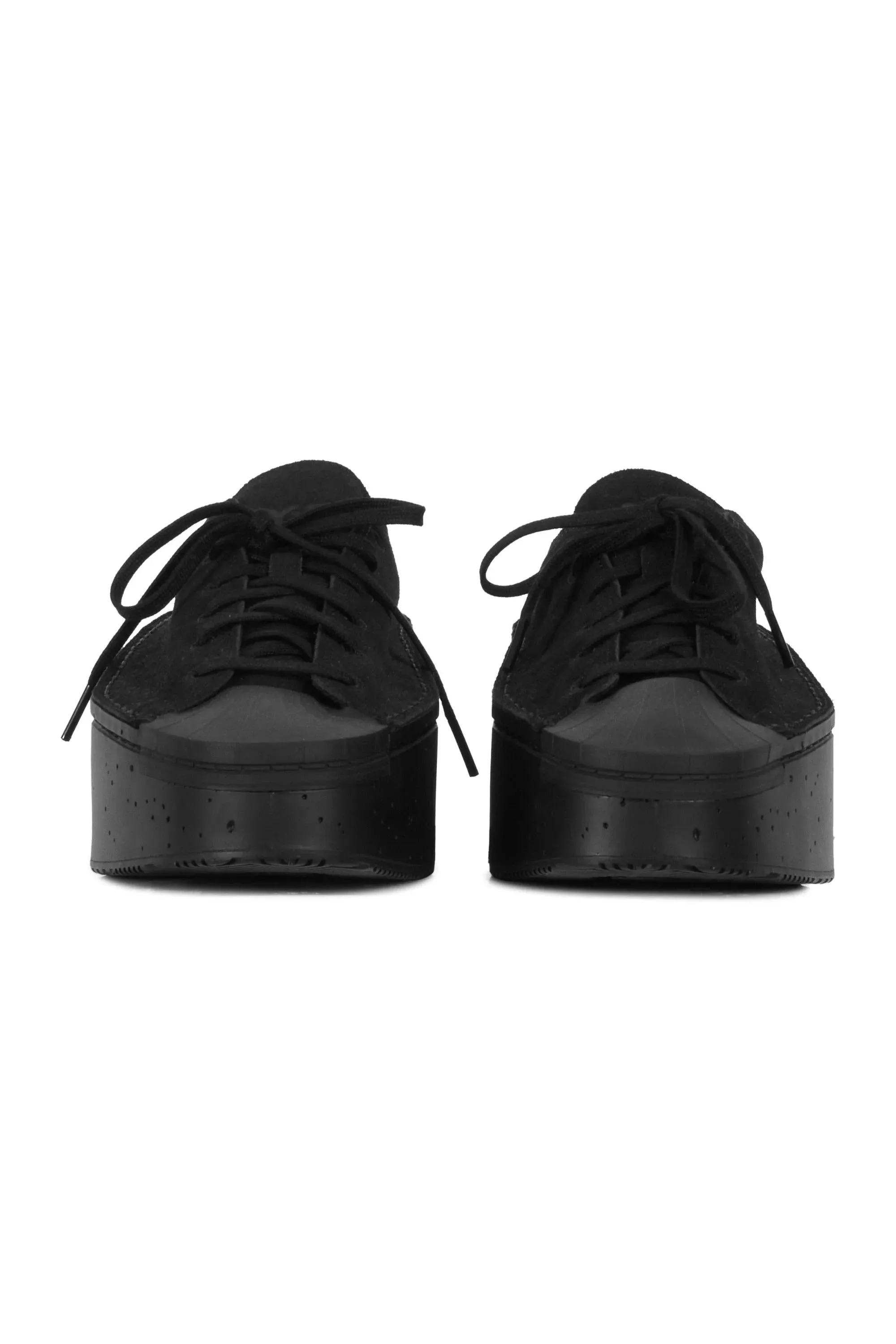 Kyasu Lo Top Black & Black Platform Sneakers