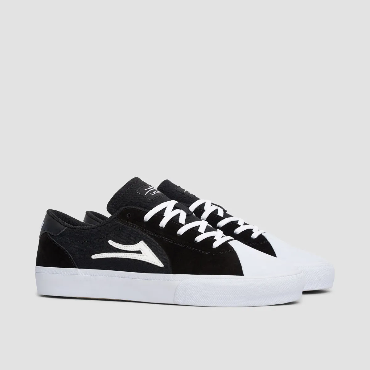 Lakai Flaco II Shoes - Black/White Suede