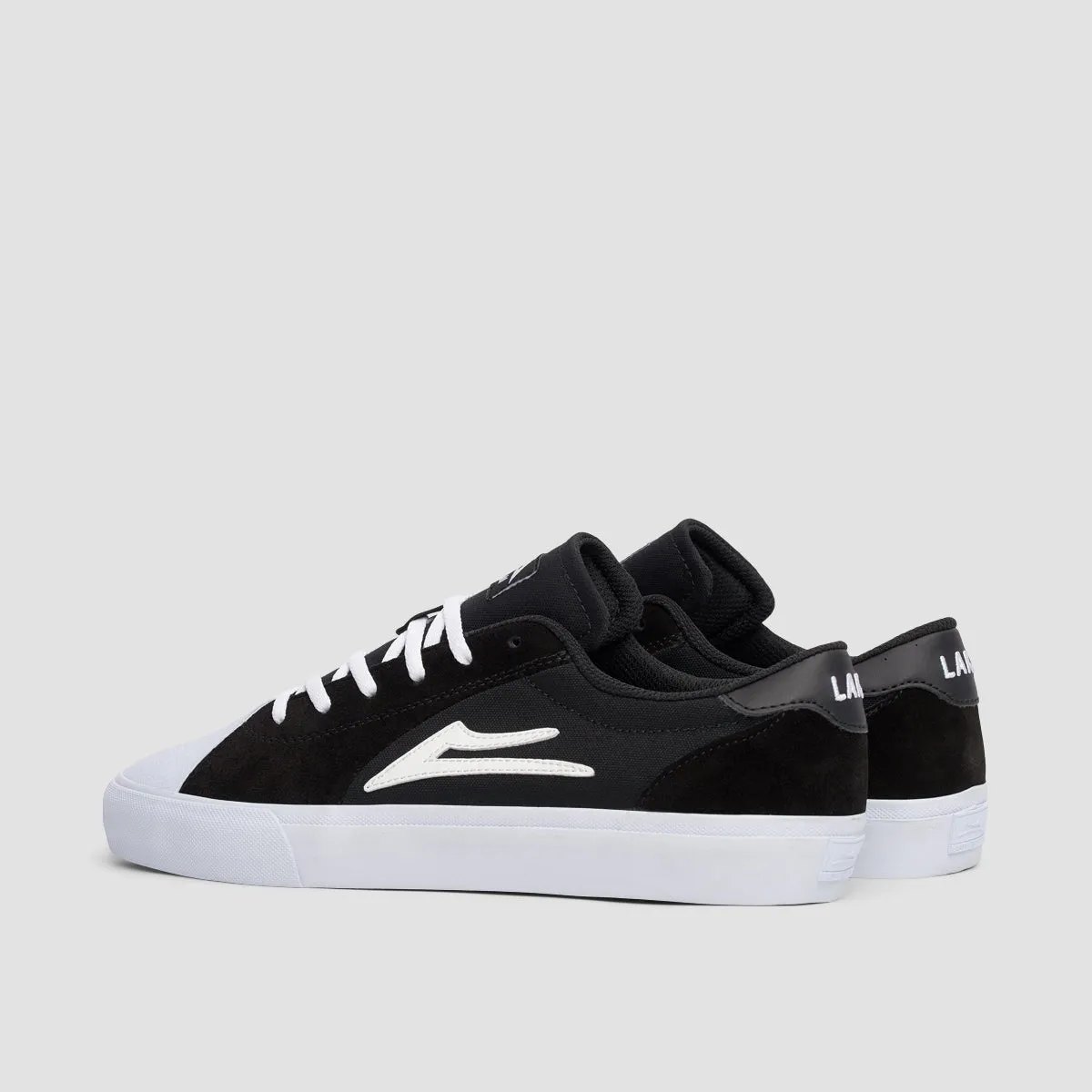 Lakai Flaco II Shoes - Black/White Suede