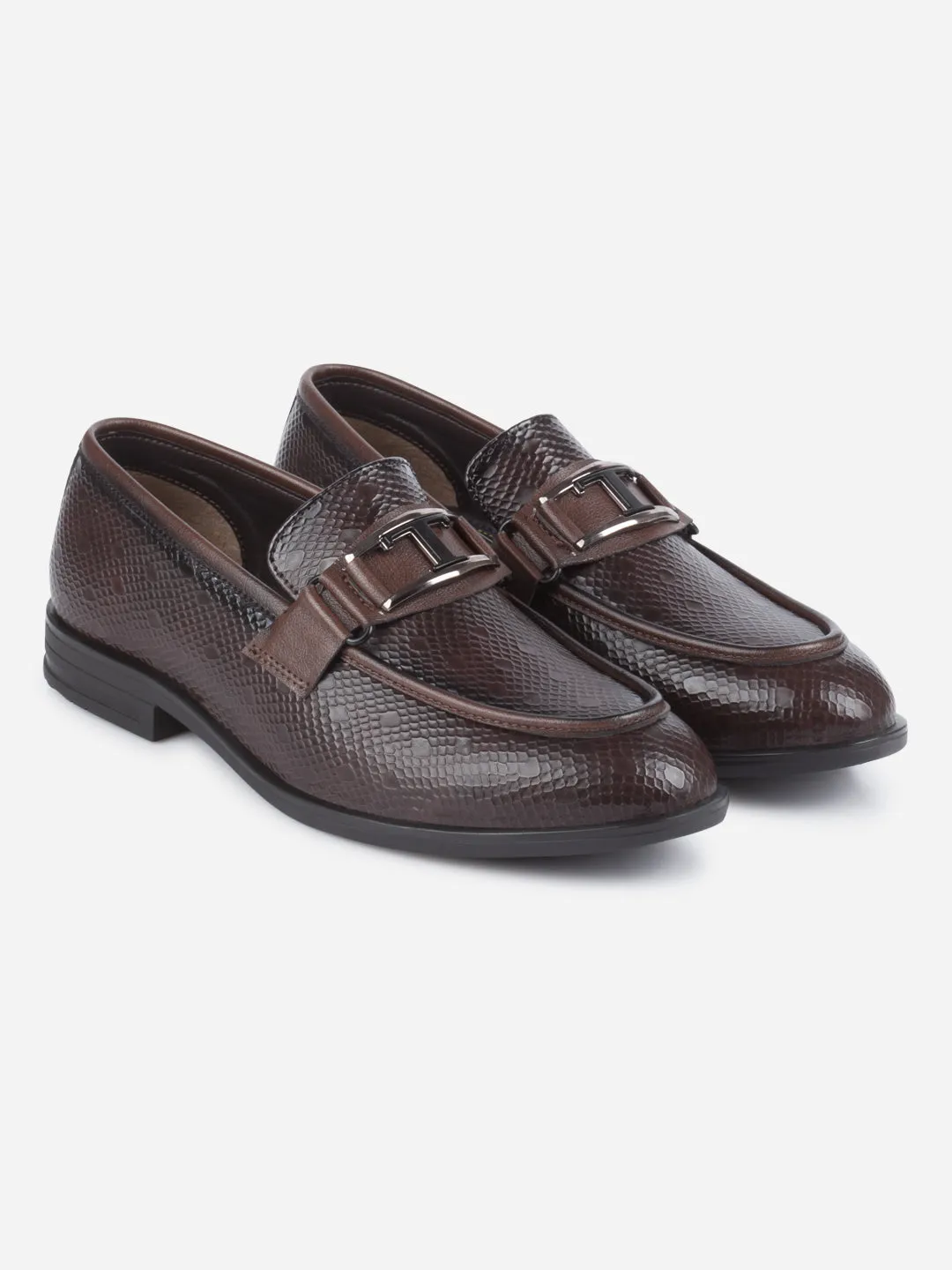 Men's Brown Semi Fomal Formal Slip On (IX1088)