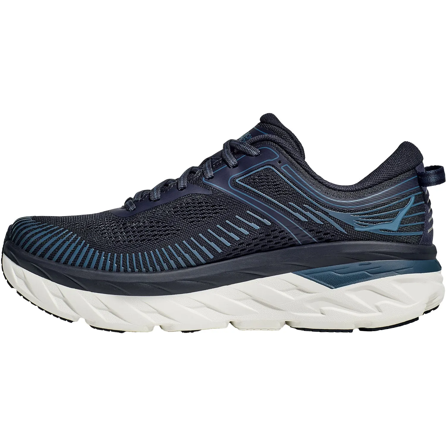 Men's Hoka One One Bondi 7 Outerspace/White Mesh