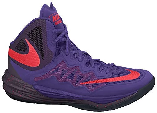 Men's Nike Prime Hype DF II Basketball Shoe Purple/Black/Bright Crimson Size 12 M US