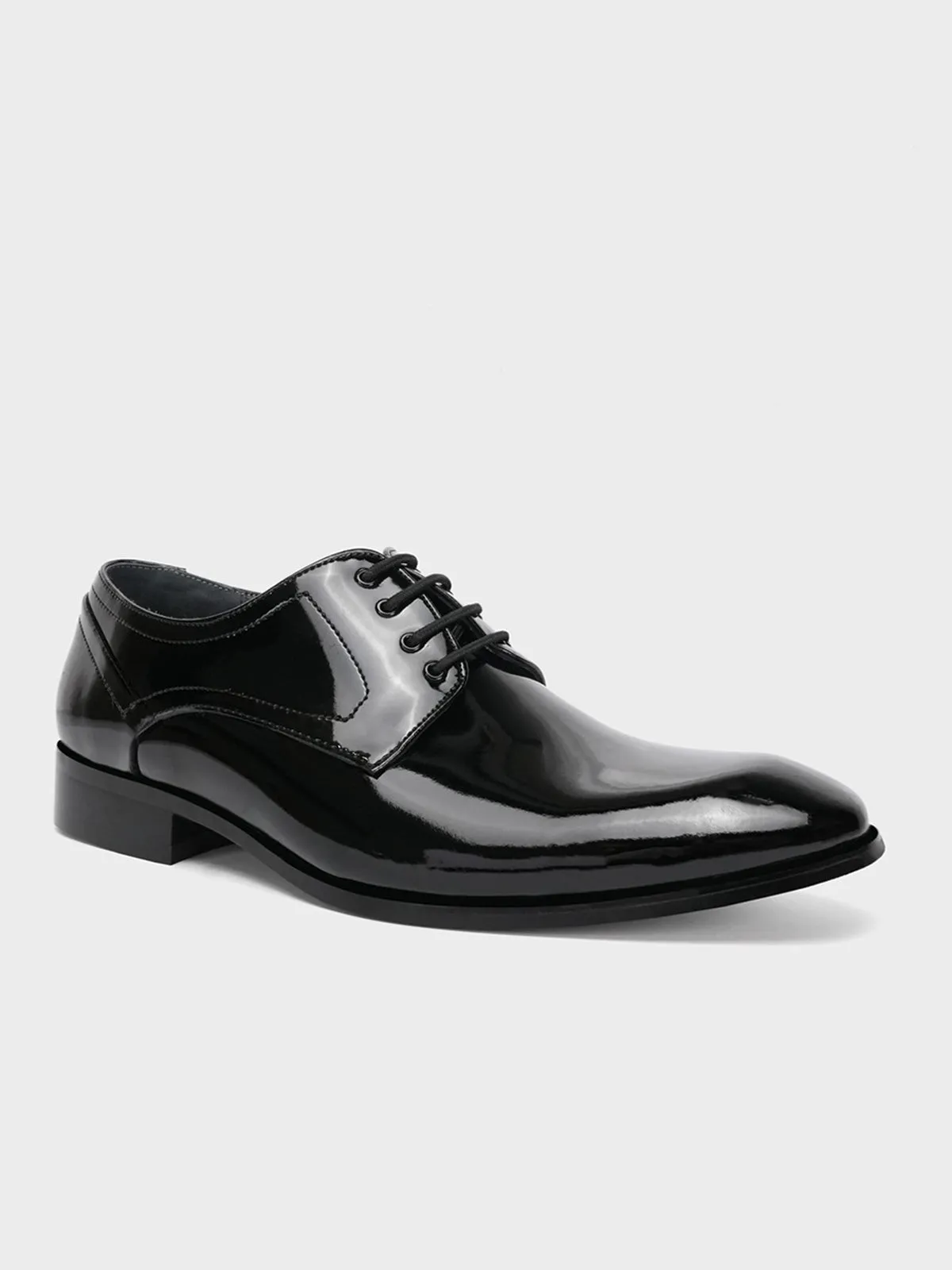 Mens "GAEL" Shiny Leather Dress Formal Shoes