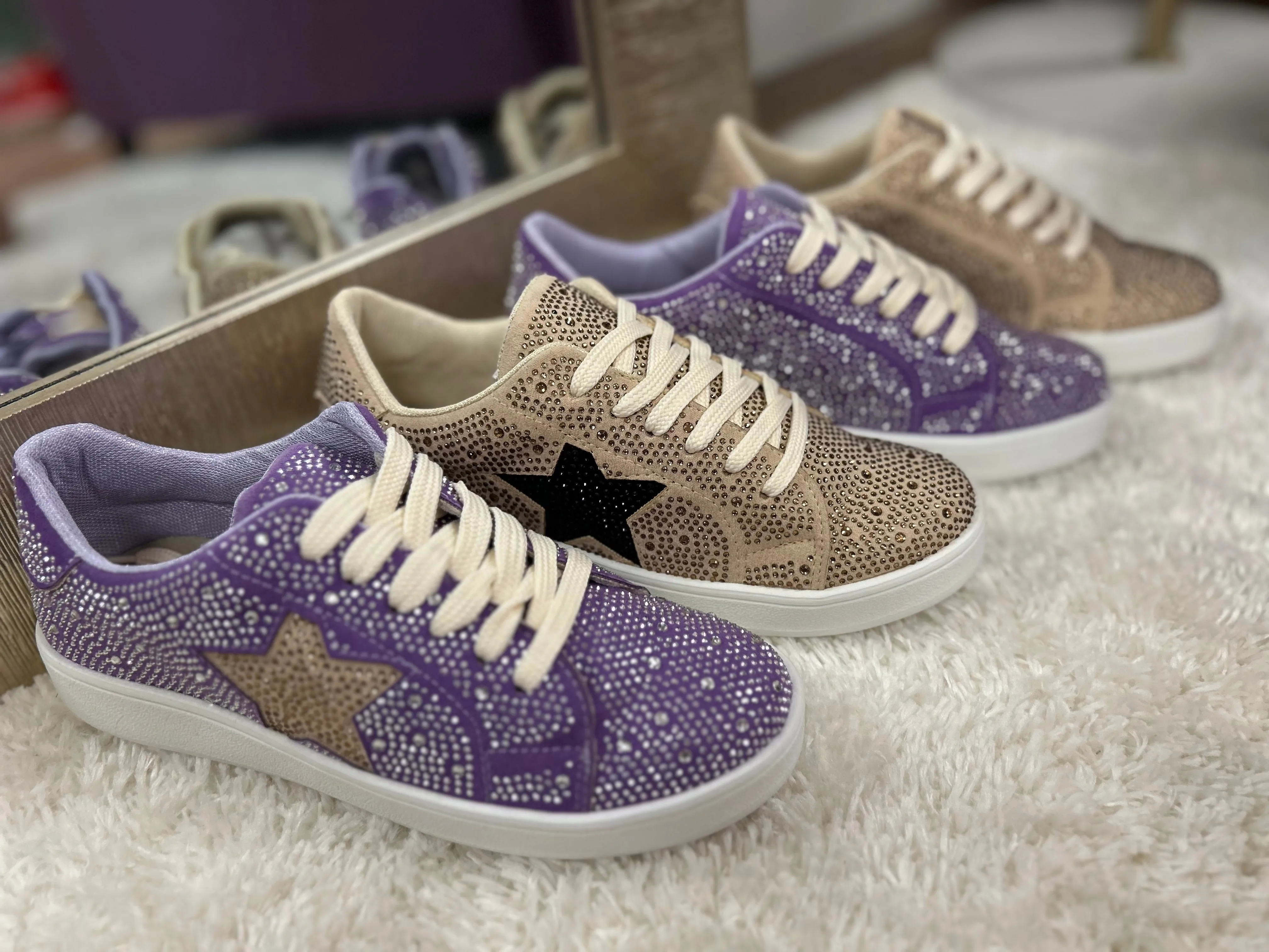 Miel Rhinestone Tennis