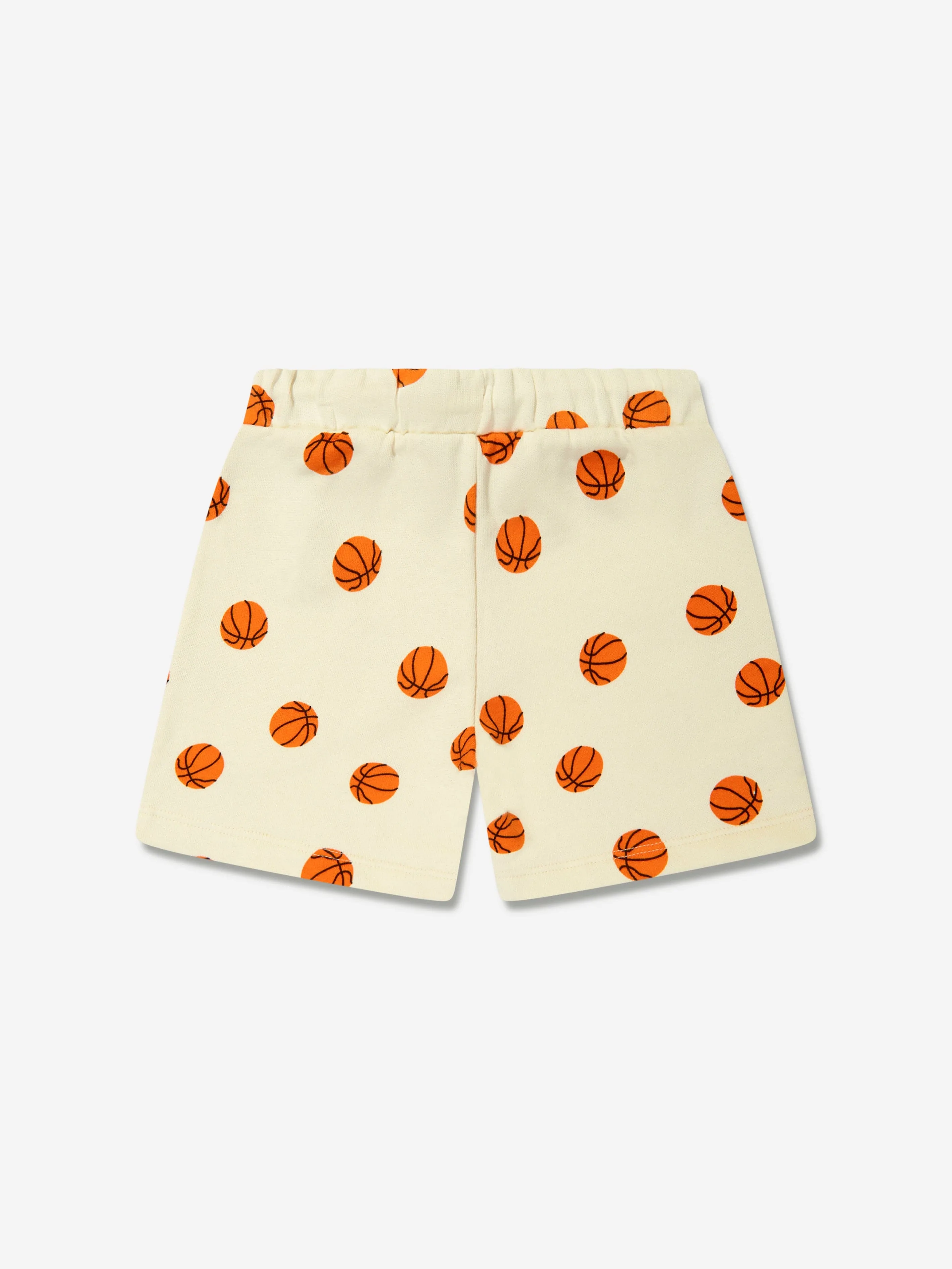 Mini Rodini Kids Basketball Sweat Shorts in Ivory