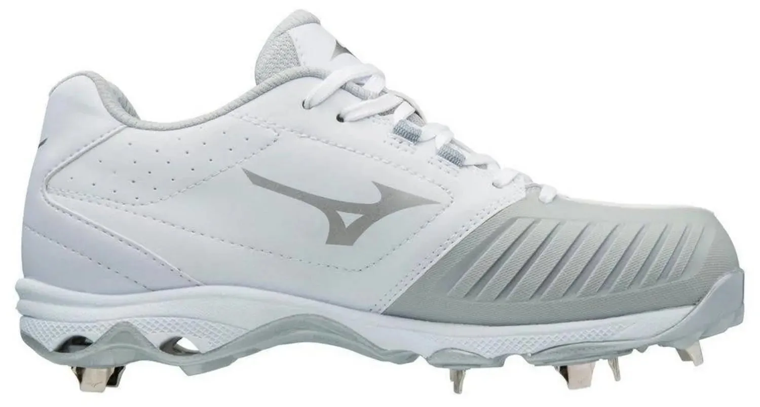 Mizuno 9-Spike Adv. Sweep 4 Women's Metal Cleats - White/Grey