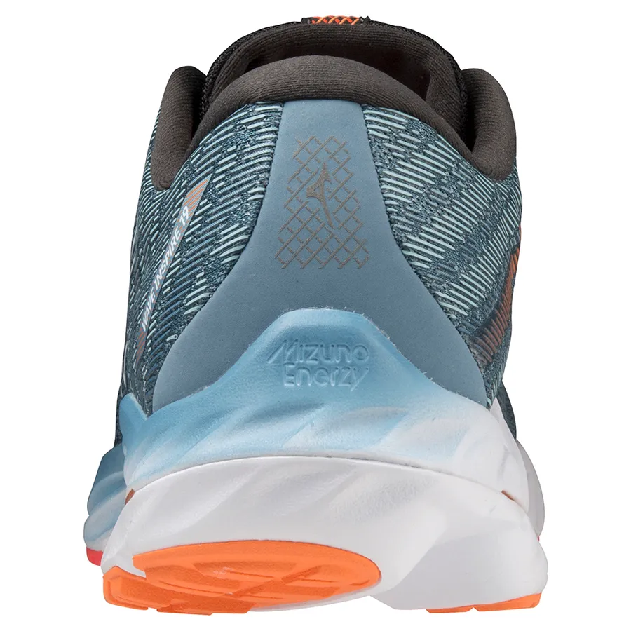 Mizuno Wave Inspire 19 (Men's) - Prov Blue/White/Light Orange