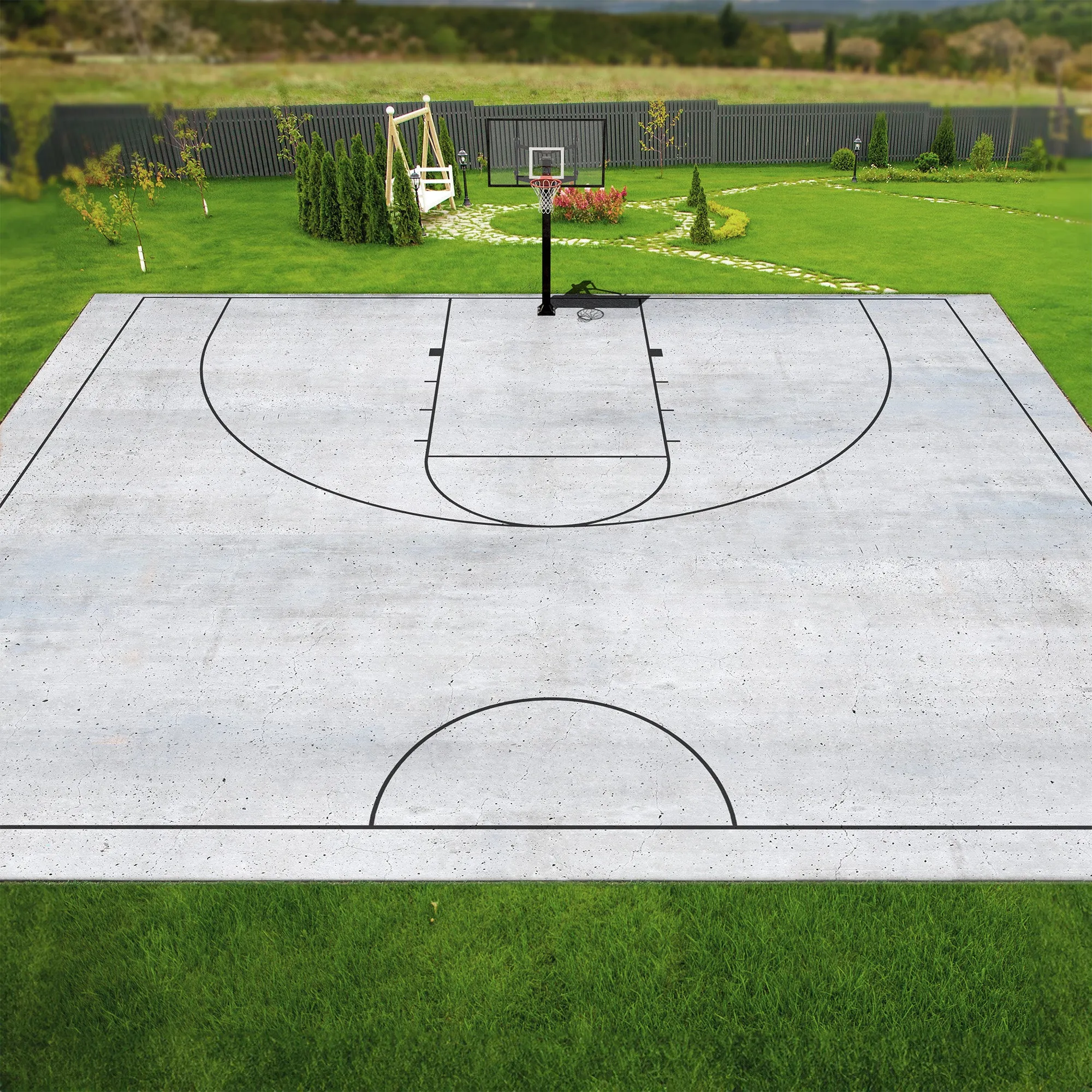 Murray Sporting Goods Full/Half Court Basketball Court Marking Kit