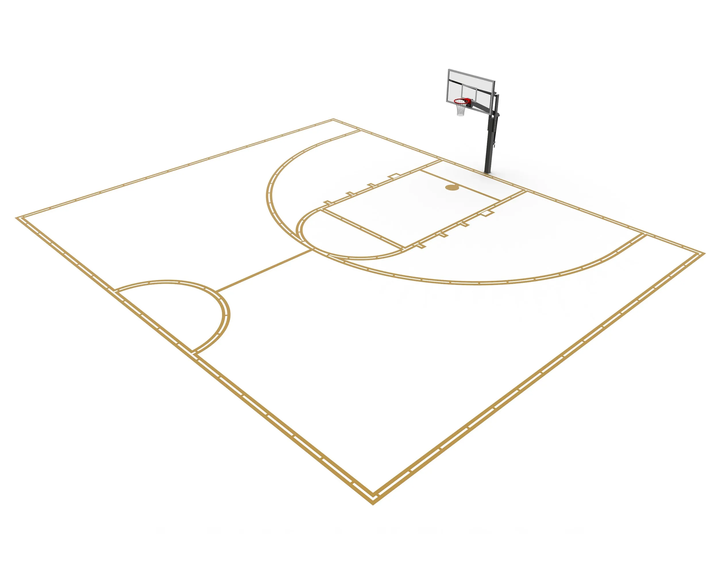 Murray Sporting Goods Full/Half Court Basketball Court Marking Kit