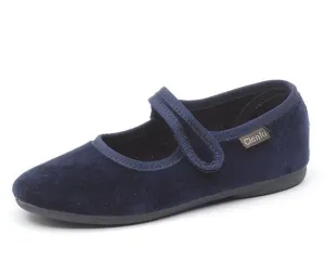 Navy Velvet Mary Jane (500075.77)