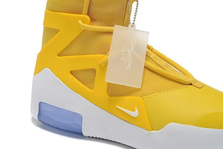 Nike Air Jordan Fear Of God 1 White Blue Yellow Men Shoes !!! CYBER MONDAY SALE !!!