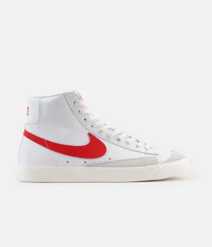 Nike Blazer Mid '77 Vintage Shoes - Habanero Red / Sail - White