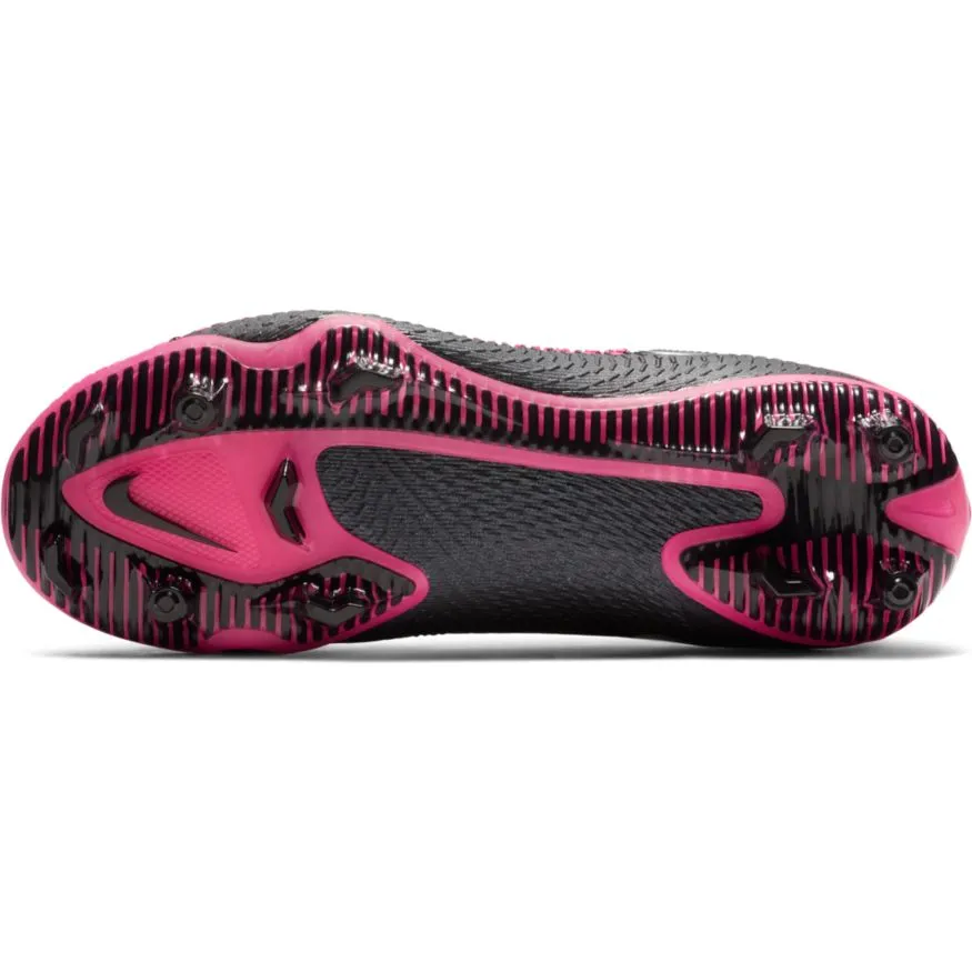 Nike Jr. Phantom GT Pro FG-	BLACK/METALLIC SILVER-PINK BLAST