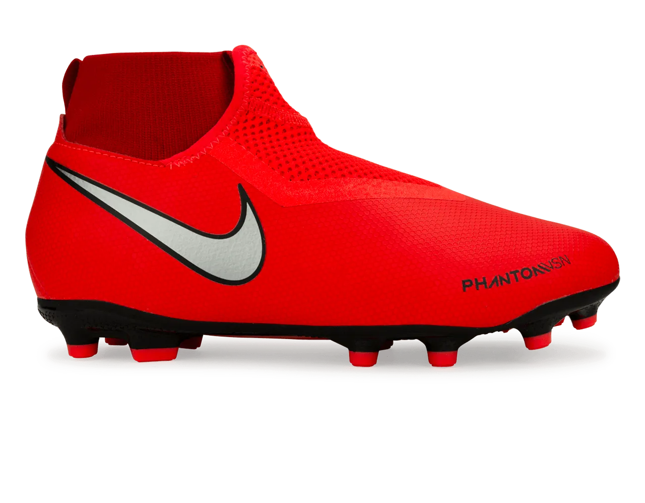 Nike Kids PhantomVSN Game Over Academy DF FG/MG Bright Crimson/Metallic Silver