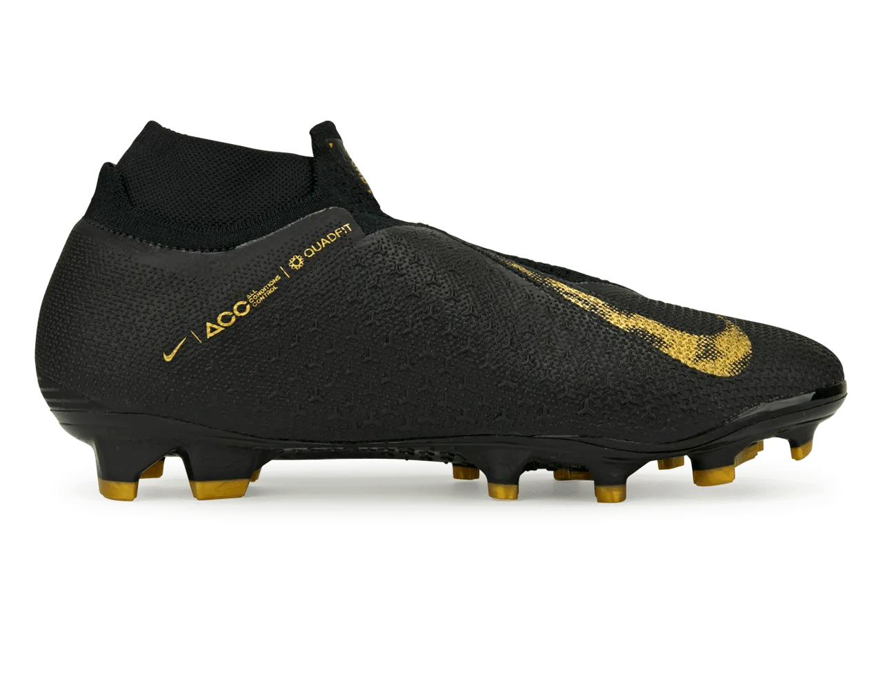 Nike Men's PhantomVSN Elite DF FG Black/Metalic Vivid Gold