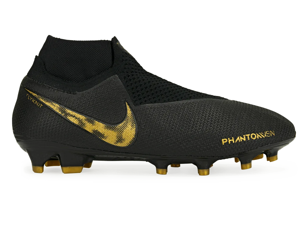 Nike Men's PhantomVSN Elite DF FG Black/Metalic Vivid Gold