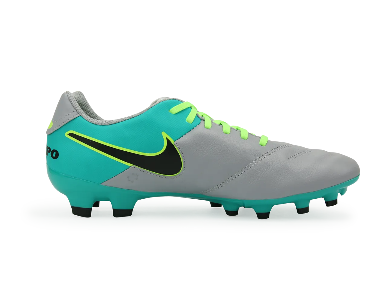 Nike Men's Tiempo Genio II FG Wolf Grey/Black/Clear Jade