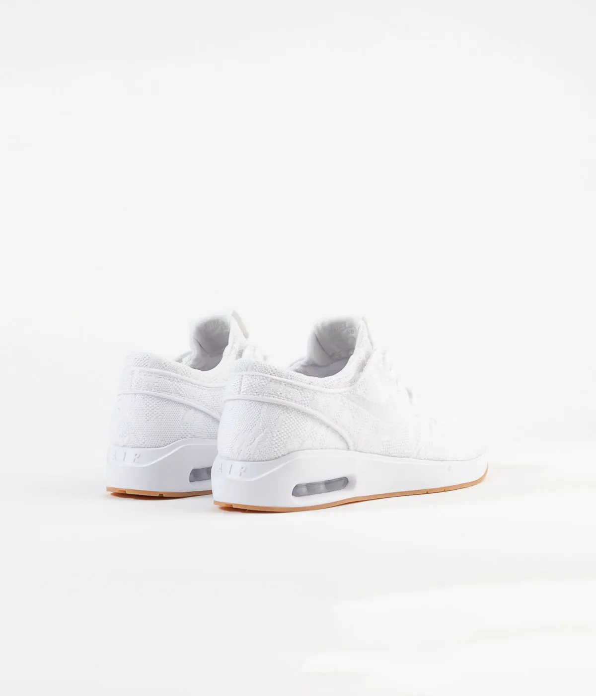 Nike SB Air Max Janoski 2 Shoes - White / White - Gum Yellow