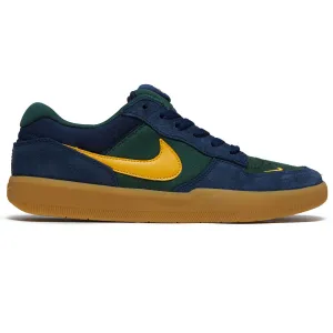 Nike SB Force 58 Shoes - Midnight Navy/University Gold/Fir