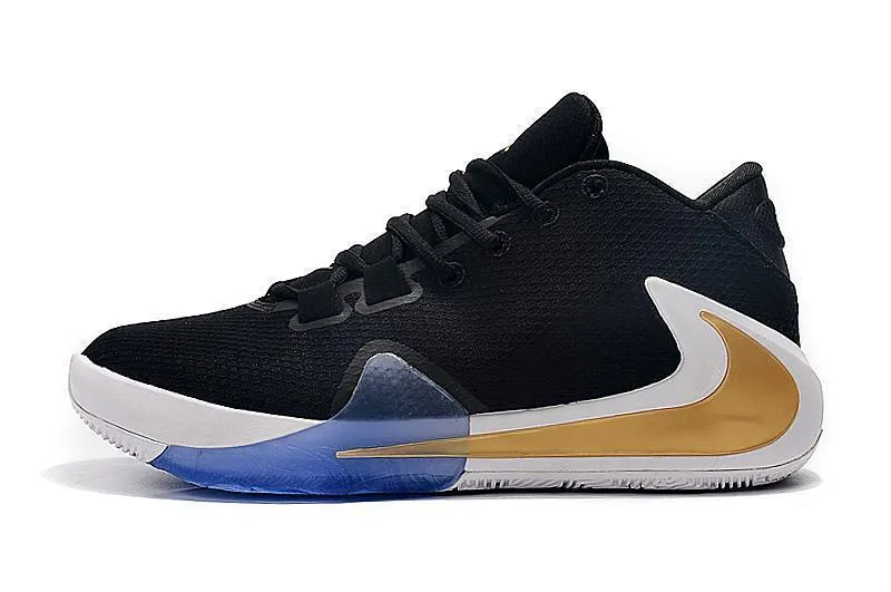 Nike Zoom Freak 1 Black Gold Basketball Sneaker Shoes !!! CYBER MONDAY SALE !!!