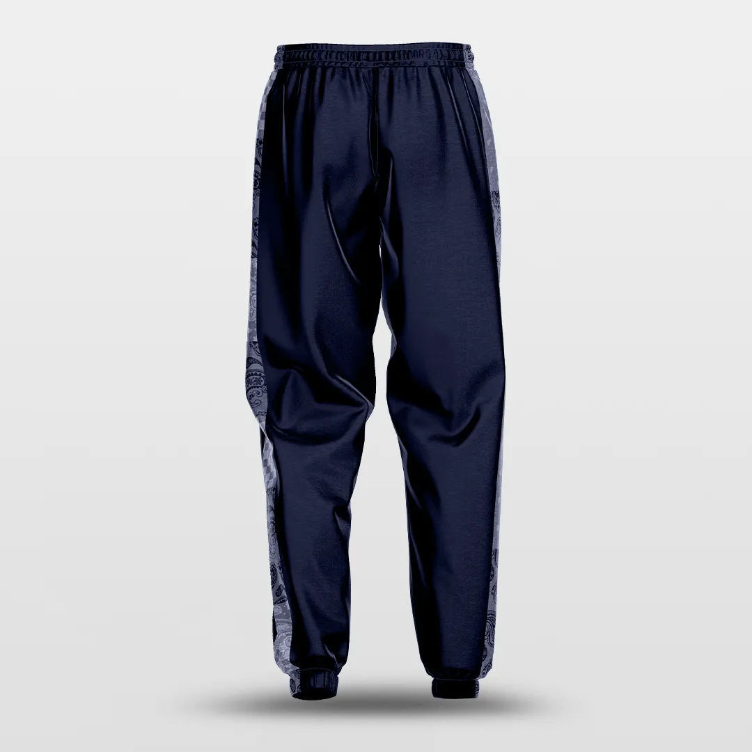 Paisley - Customized Basketball Training Pants with pop buttons