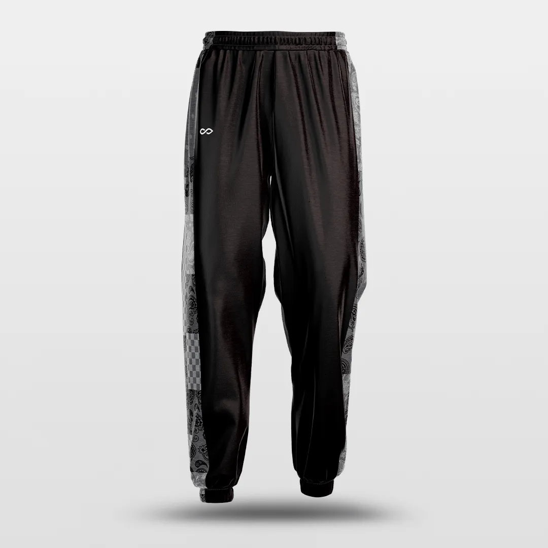 Paisley - Customized Basketball Training Pants with pop buttons