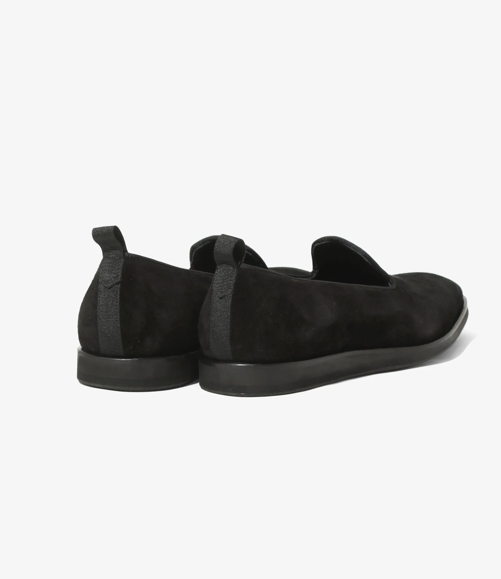 Papillon Emb. Slip-on - Black - Suede