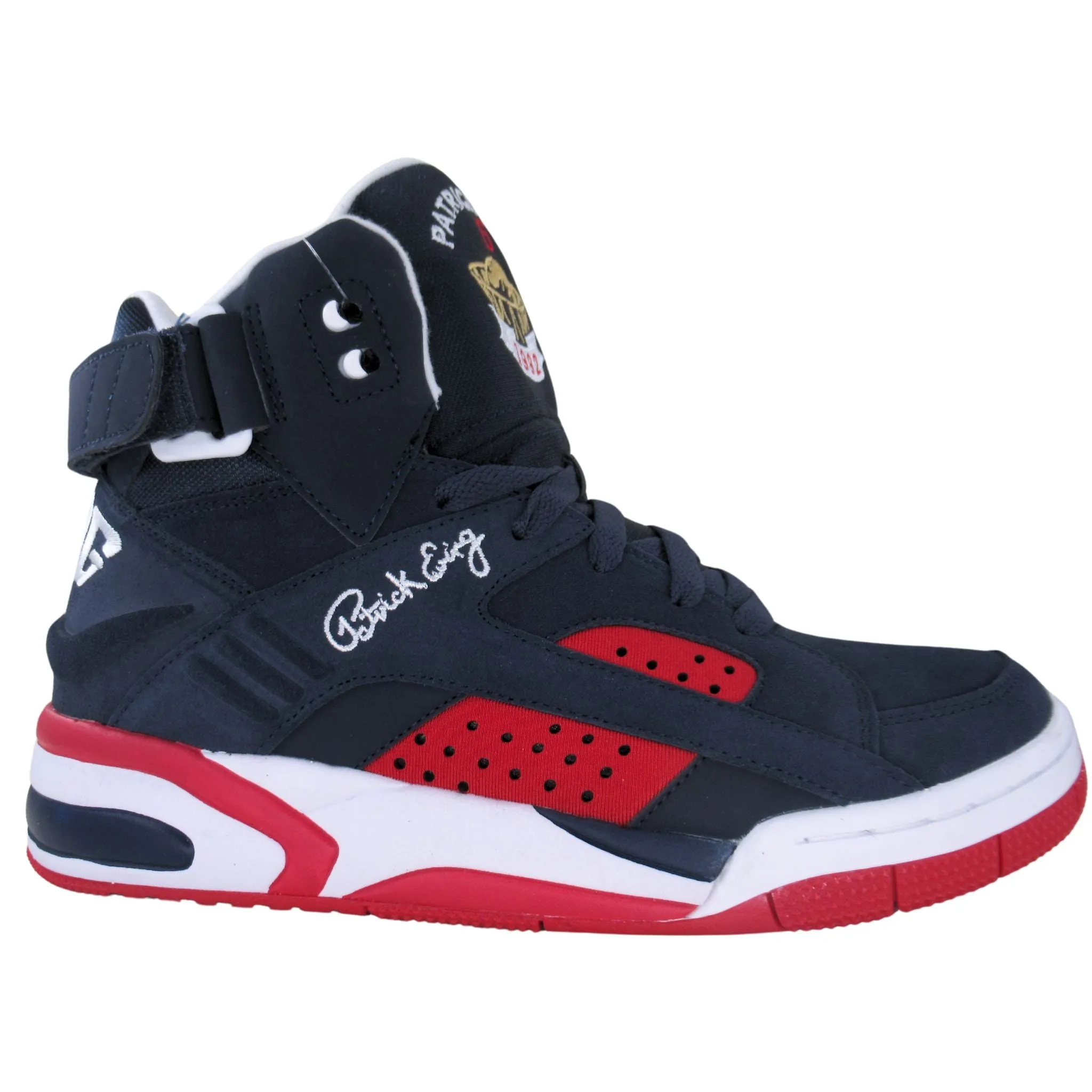 Patrick Ewing Athletics Men's 1BM02472-422 Eclipse Basketball Shoes Navy Red White