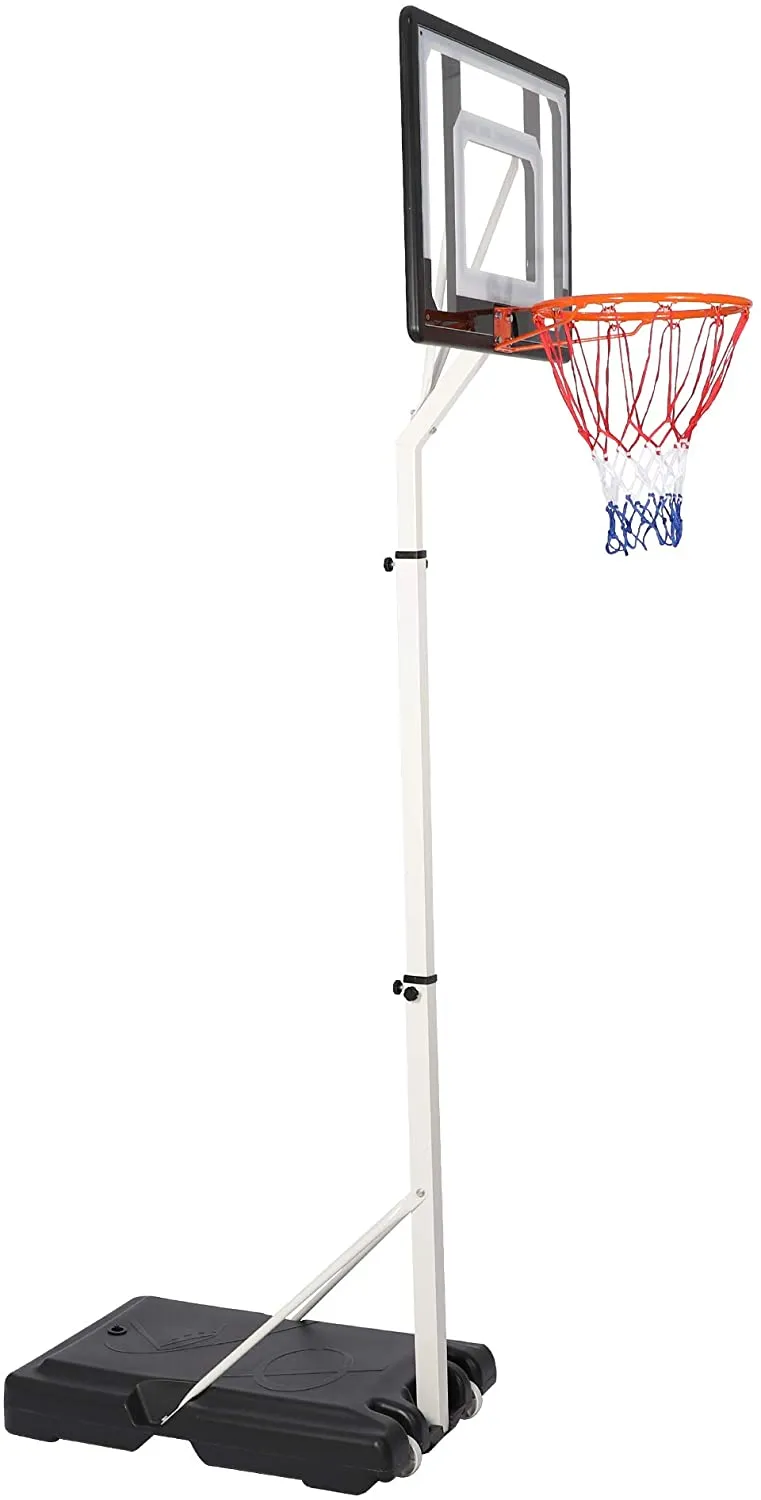 Portable Basketball Hoop Backboard System Stand Outdoor Sports Equipment Height Adjustable 6.9Ft-8.5Ft with Wheels