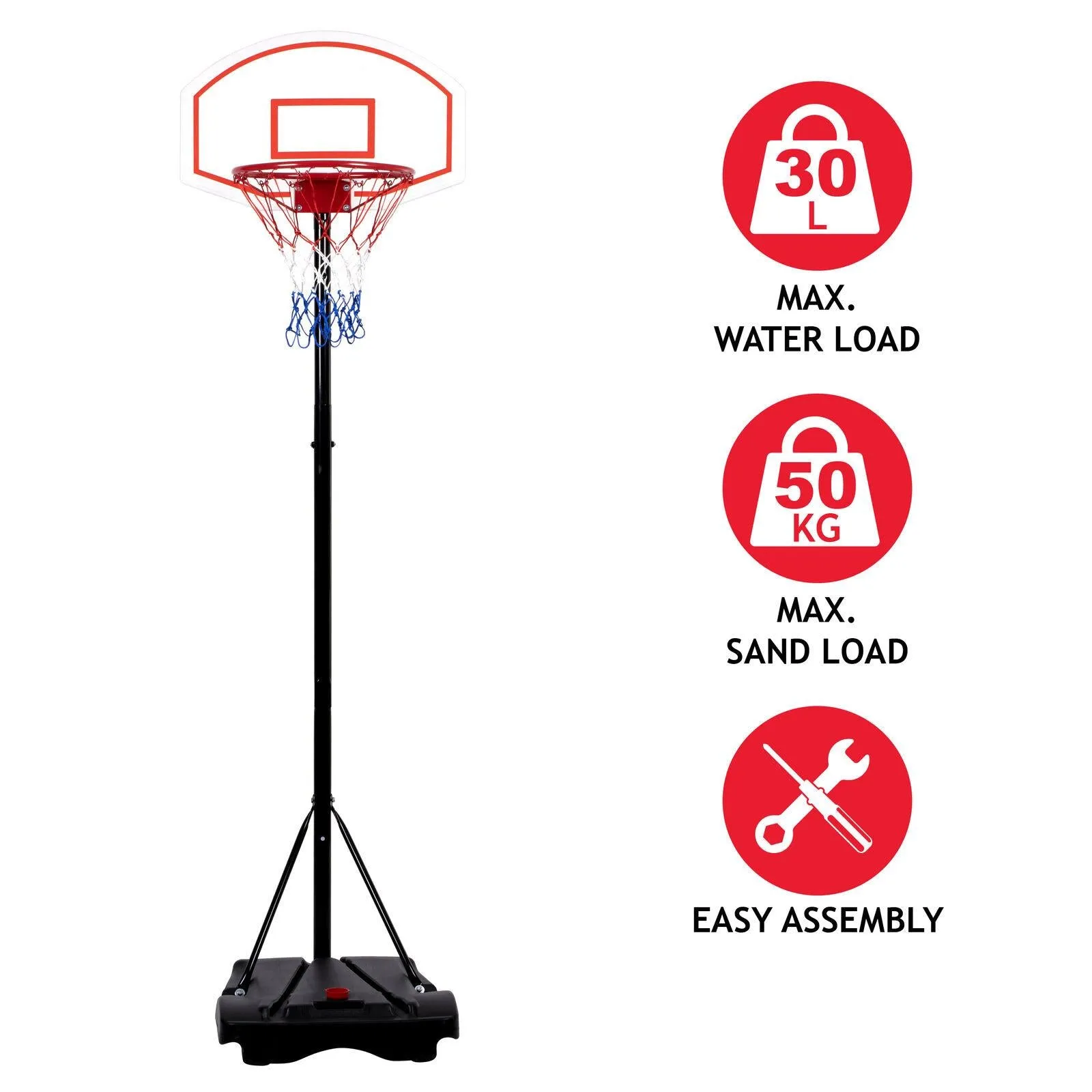 Portable Basketball Stand with Hoop