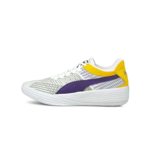 Puma Mens Clyde All-Pro Coast 2 Coast Shoes 'Puma White/Prism Violet'