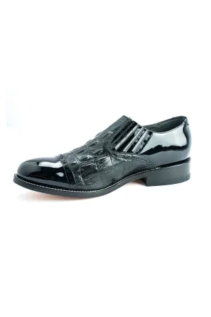 "Hornback Slip On" Black Stacy Baldwin Tuxedo Shoes