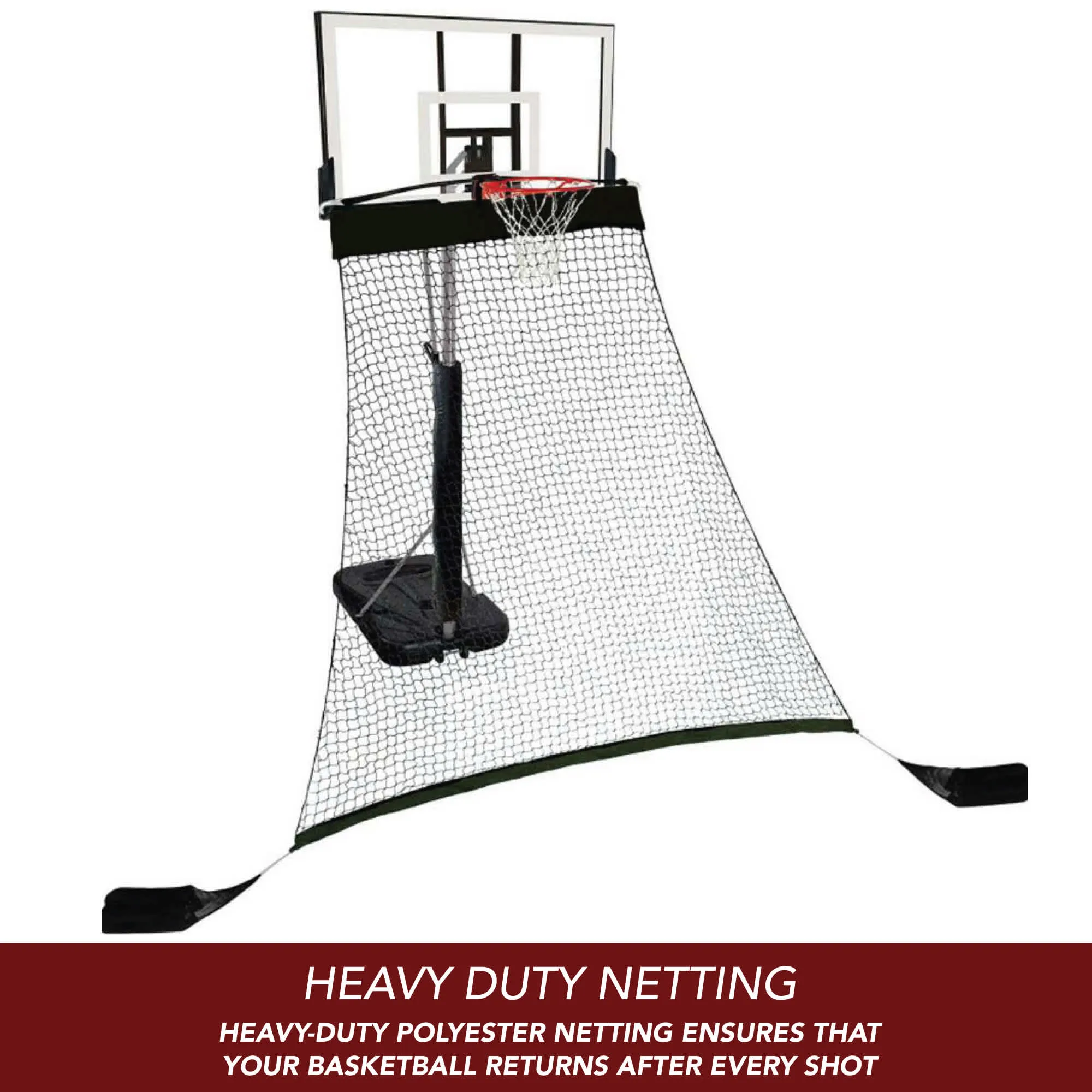 Rebounder Basketball Return System for Shooting Practice