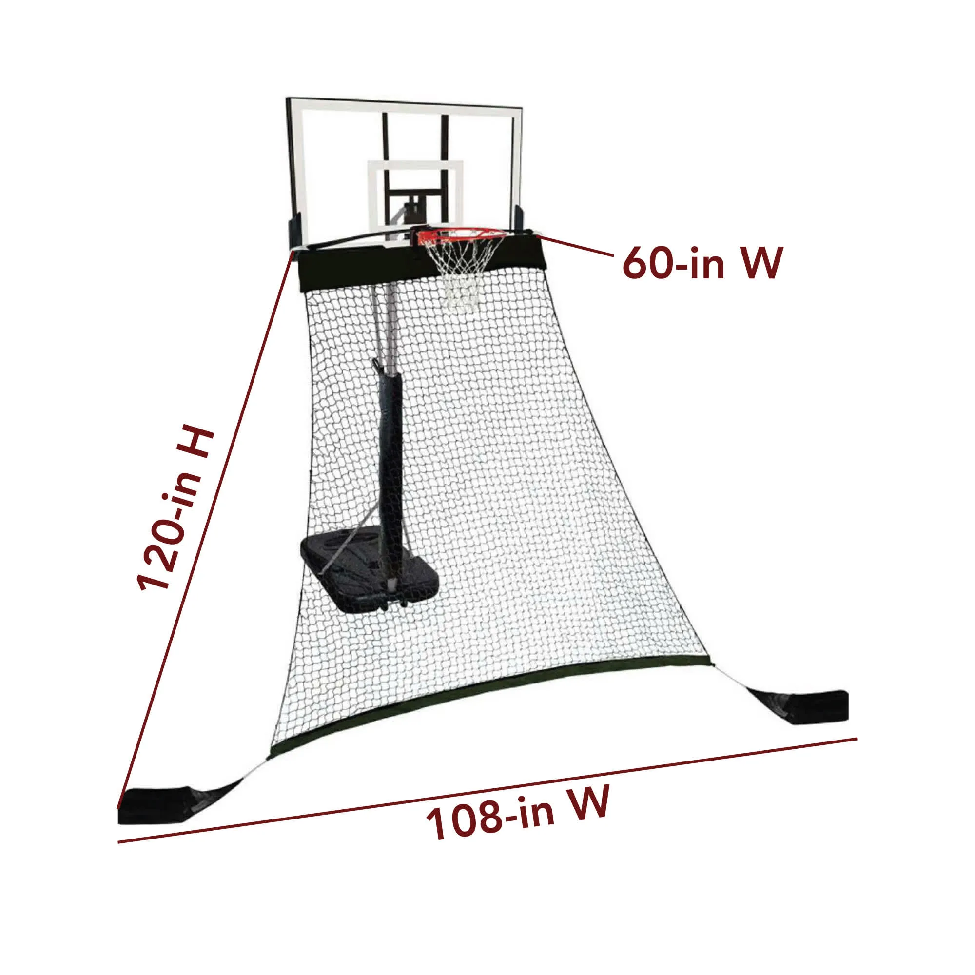 Rebounder Basketball Return System for Shooting Practice