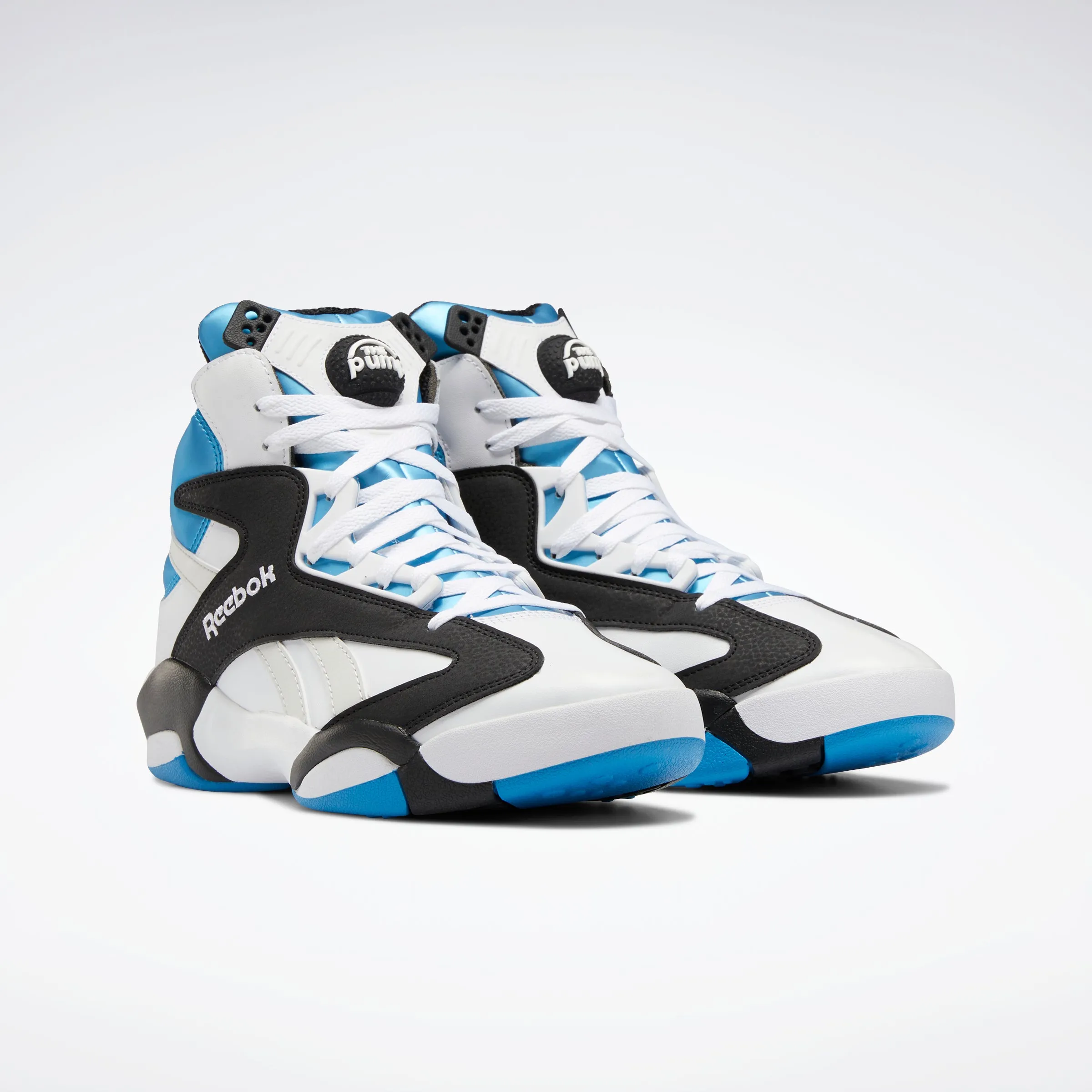 Reebok Footwear Men Shaq Attaq Shoes Ftwwht/Cblack/Azure