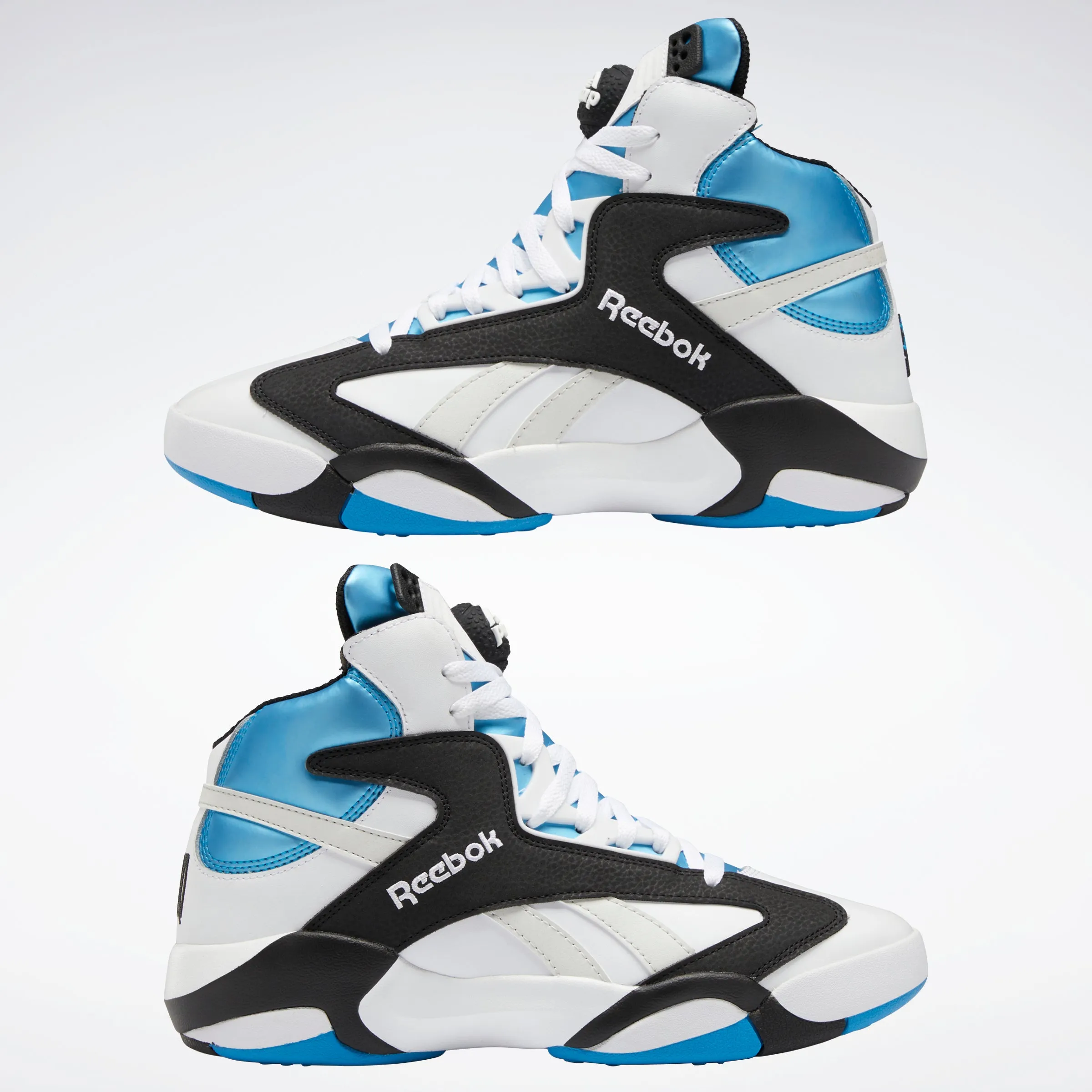 Reebok Footwear Men Shaq Attaq Shoes Ftwwht/Cblack/Azure