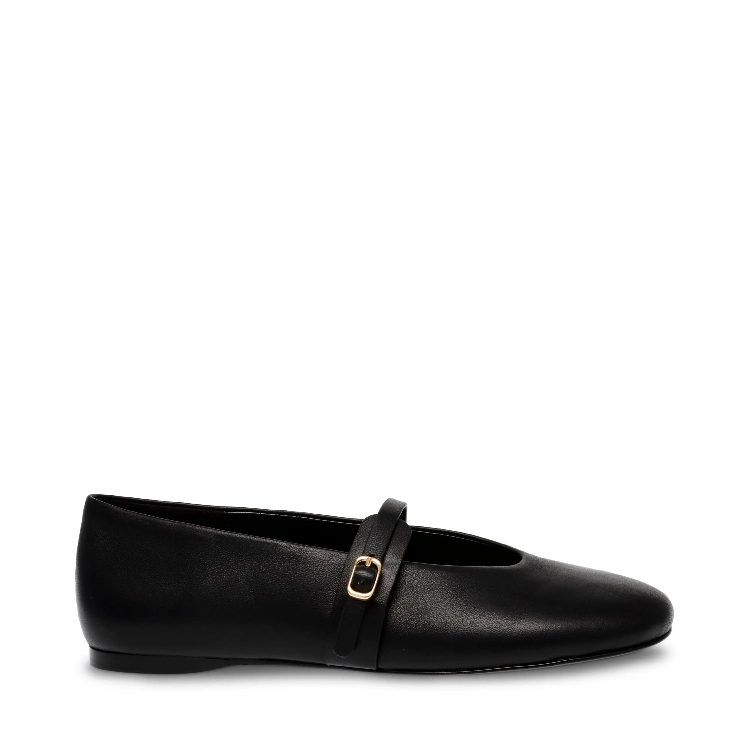 Rejoice Flat Shoe BLACK LEATHER