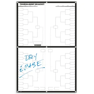 Reusable March Madness Bracket Poster - 64 Player Dry Erase Board Brackets Poster Set is