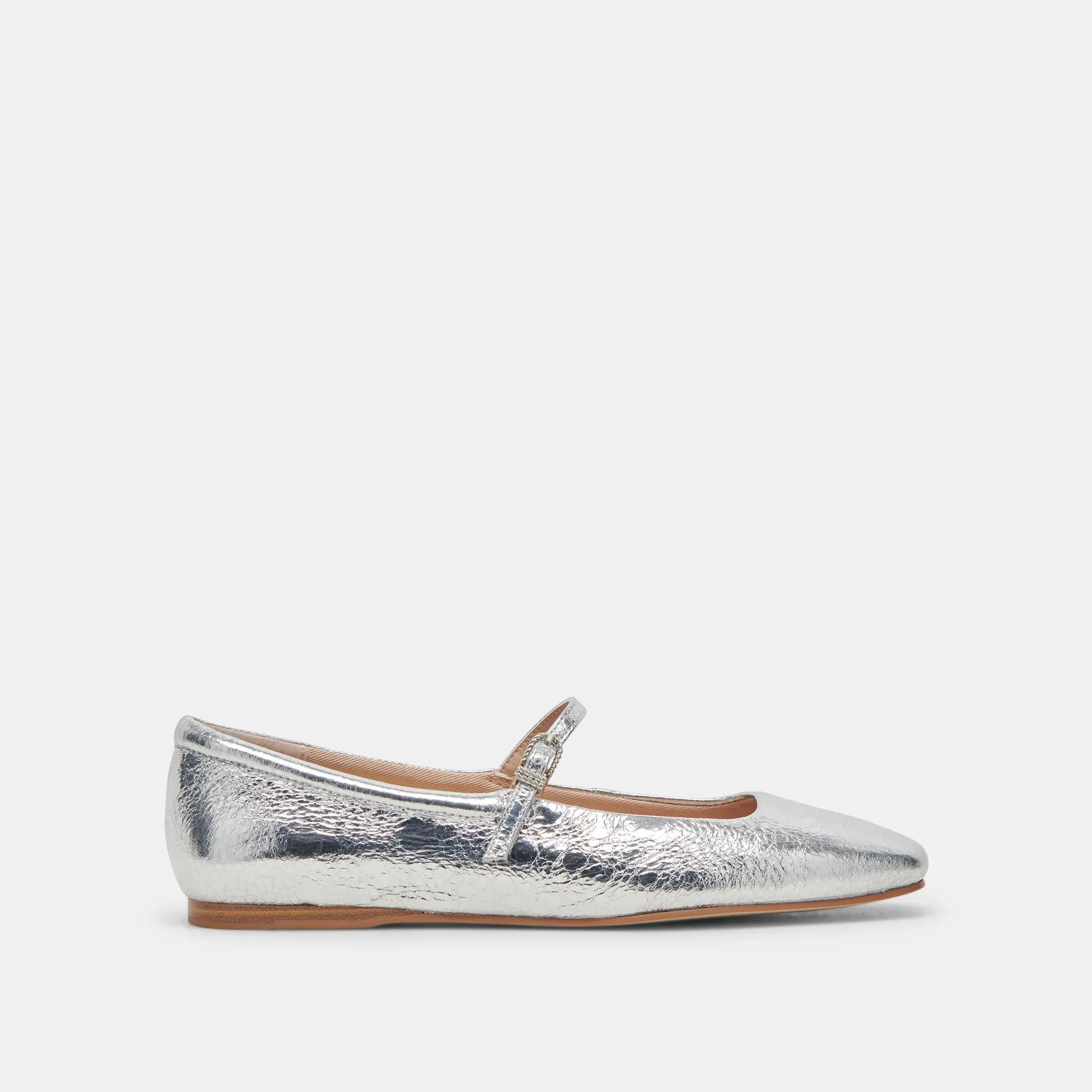 Reyes Ballet Flats Silver