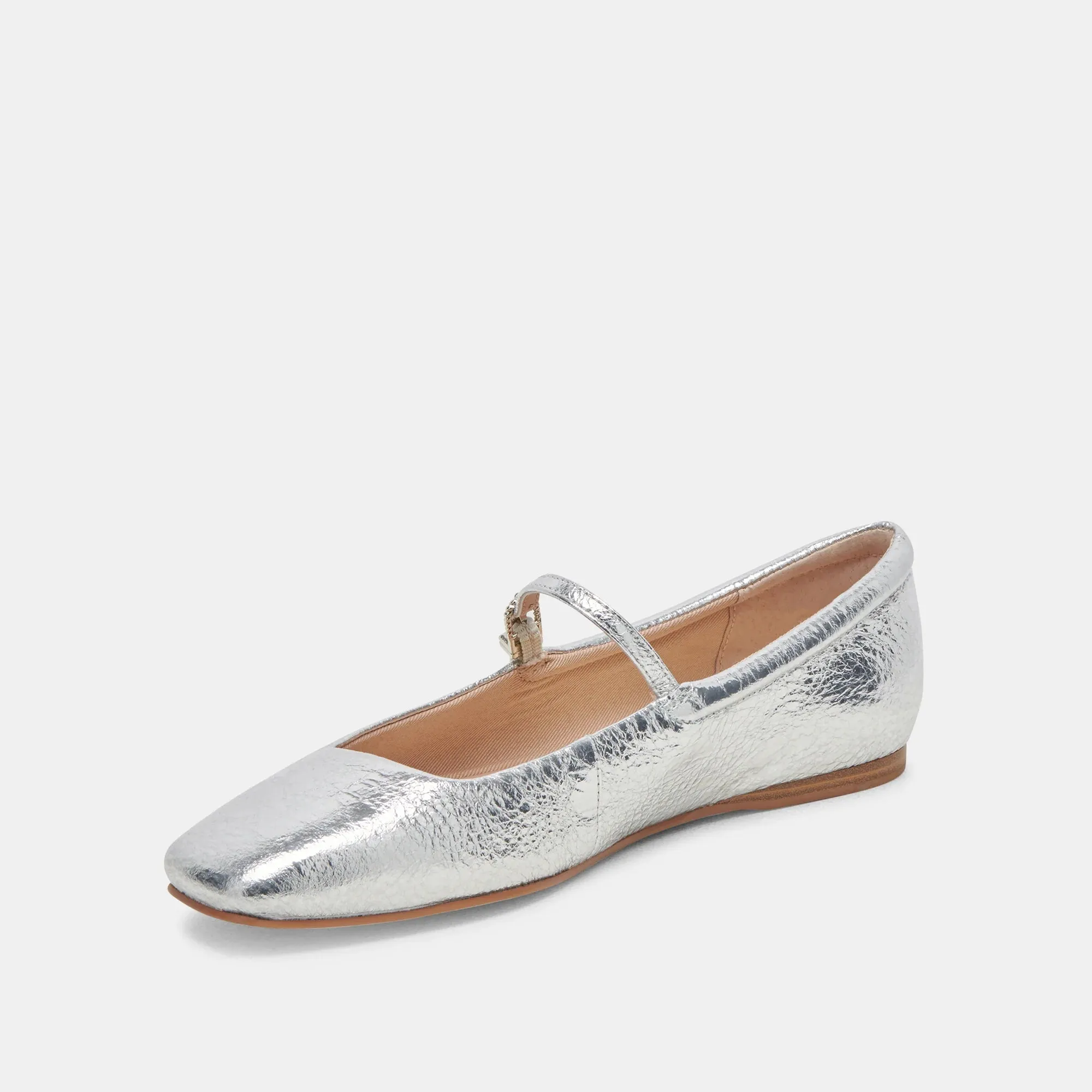 Reyes Ballet Flats Silver