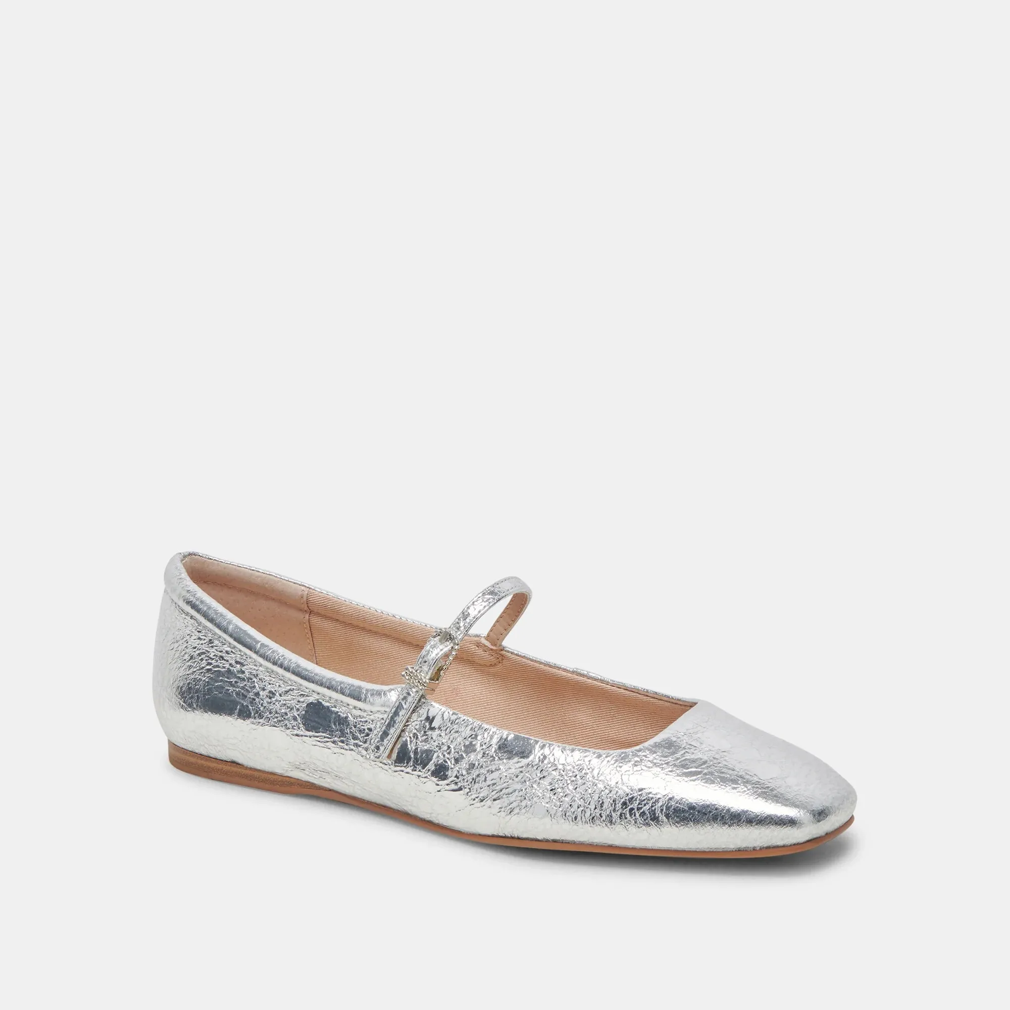 Reyes Ballet Flats Silver