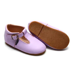 Riley T-Straps - Scalloped - Lavender