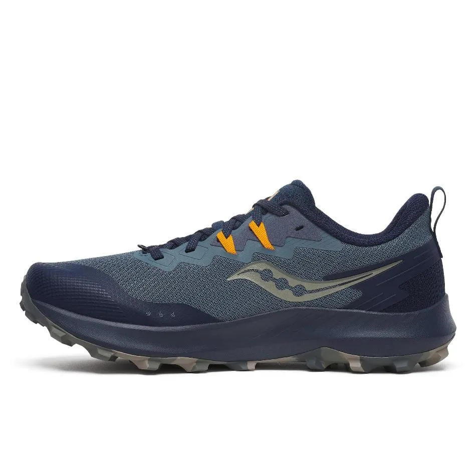 Saucony Men's Peregrine 14 Trail Running Shoes in Dusk/Navy AW24