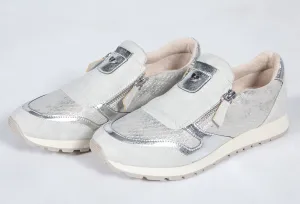 Silver Slip on Trainer